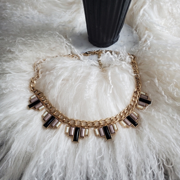 Beautiful Necklace Gold chain, ceramic pendants - Picture 2 of 5